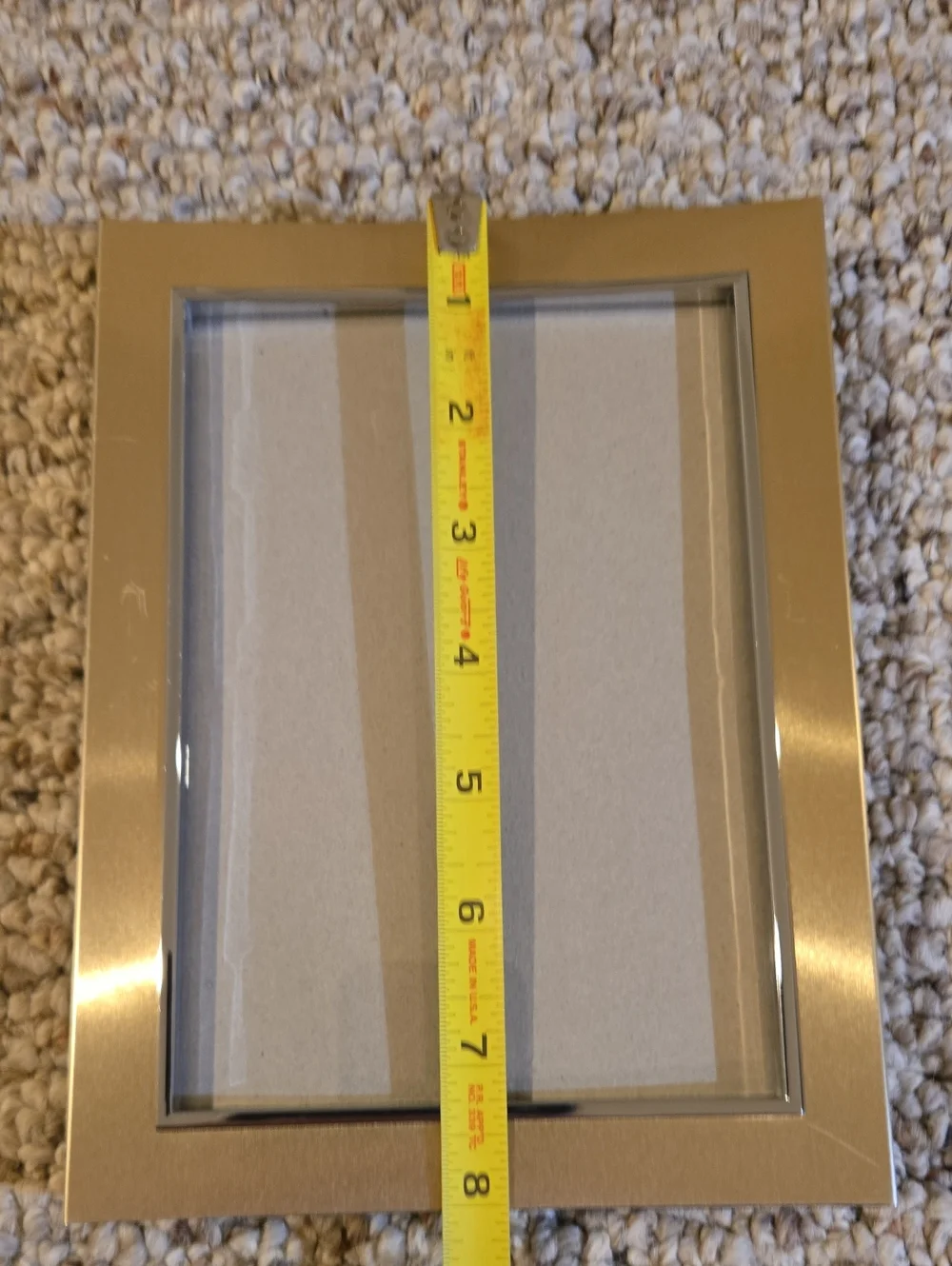 Brushed Brass & Silvertone Frame - 4.5